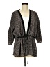 Pleione 100% Polyester Black Kimono Size M - photo 1