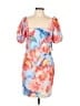 Eliza J Tropical Multi Color Blue Cocktail Dress Size 14 - photo 1