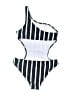 Cupshe Stripes Black One Piece Swimsuit Size M - photo 2