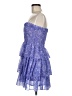Moda International 100% Polyester Paisley Blue Cocktail Dress Size M - photo 5