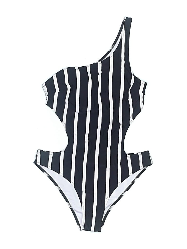Pre-owned Cupshe One Piece Swimsuit In Black