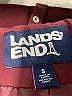 Lands' End 100% Polyester Burgundy Raincoat Size S - photo 6