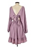 Unbranded 100% Polyester Solid Purple Casual Dress Size S - photo 2