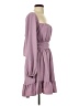 Unbranded 100% Polyester Solid Purple Casual Dress Size S - photo 4