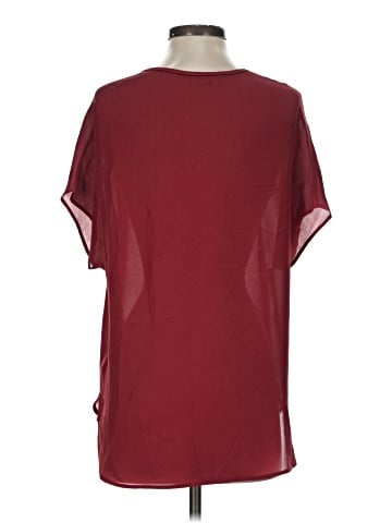 Vince. Short Sleeve Silk Top (view 2)
