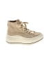 J/Slides 100% Leather Solid Tan Sneakers Size 5 - photo 1