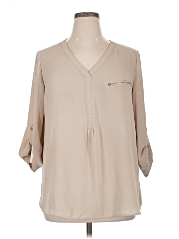 Roz & Ali 3/4 Sleeve Blouse (view 1)