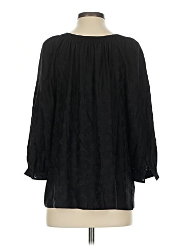 Margaret O'Leary 3/4 Sleeve Silk Top (view 2)