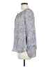 Max Studio 100% Silk Blue 3/4 Sleeve Silk Top Size M - photo 5