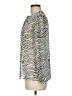 Seven7 100% Polyester Animal Print Silver Long Sleeve Blouse Size M - photo 5