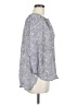 Max Studio 100% Silk Blue 3/4 Sleeve Silk Top Size M - photo 4