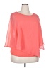 Alyx 100% Polyester Orange Short Sleeve Blouse Size XXL - photo 1