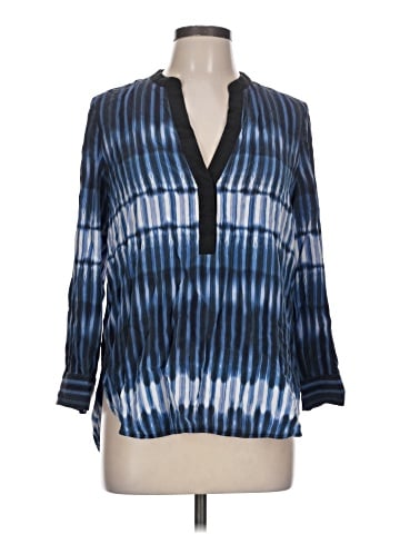 Vince. 3/4 Sleeve Silk Top (view 1)