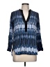 Vince. 100% Silk Blue 3/4 Sleeve Silk Top Size 10 - photo 1