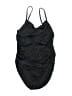 Lands' End Solid Black One Piece Swimsuit Size 14 - photo 1