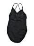 Lands' End Solid Black One Piece Swimsuit Size 14 - photo 2