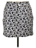 Chaps 100% Cotton Print Blue Casual Skirt Size 12 - photo 1