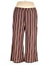 Pleione Stripes Red Casual Pants Size 3X - photo 1