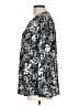 Counterparts 100% Polyester Black Silver Long Sleeve Blouse Size L - photo 5