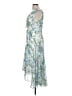 Chaps 100% Polyester Floral Blue Cocktail Dress Size 6 - photo 5