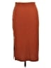 Urban Coco Solid Orange Casual Skirt Size M - photo 2