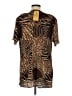 Maria Gabrielle 100% Polyester Animal Print Brown Kimono Size M - photo 2