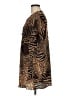 Maria Gabrielle 100% Polyester Animal Print Brown Kimono Size M - photo 5