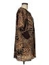 Maria Gabrielle 100% Polyester Animal Print Brown Kimono Size M - photo 4