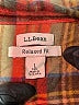 L.L.Bean 100% Cotton Plaid Brown Long Sleeve Button-Down Shirt Size L (tall) - photo 7