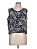 Coldwater Creek 100% Rayon Blue Sleeveless Blouse Size L - photo 1