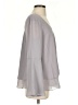Aryeh 100% Polyester Gray 3/4 Sleeve Blouse Size S - photo 4