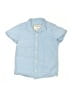 Quiksilver 100% Cotton Stripes Blue Short Sleeve Button-Down Shirt Size 6 - photo 1