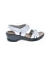Clarks White Sandals Size 5 1/2 - photo 1