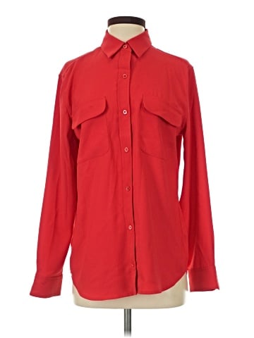 Equipment Long Sleeve Button-Down Shirt (view 1)
