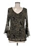 Sara Michelle Black 3/4 Sleeve Blouse Size M - photo 1