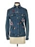 Divided by H&M Graphic Blue Denim Jacket Size 2 - photo 1