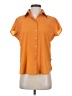 Westside 100% Polyester Orange Short Sleeve Blouse Size S - photo 1