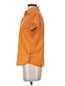 Westside 100% Polyester Orange Short Sleeve Blouse Size S - photo 5