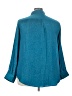 On 34th 100% Recycled Polyester Polka Dots Teal Long Sleeve Blouse Size 3X - photo 2
