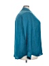 On 34th 100% Recycled Polyester Polka Dots Teal Long Sleeve Blouse Size 3X - photo 4
