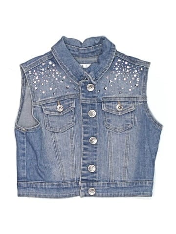Justice Denim Vest (view 1)