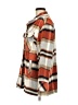 Kensie 100% Polyester Plaid Orange Coat Size M - photo 5