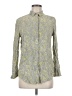 Equipment 100% Viscose Paisley Green Long Sleeve Blouse Size M - photo 1