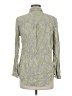 Equipment 100% Viscose Paisley Green Long Sleeve Blouse Size M - photo 2