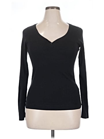 Three Dots Long Sleeve Top (view 1)