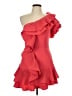 Shein 100% Polyester Red Cocktail Dress Size 12 - photo 1