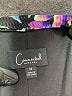 Connected Apparel 100% Polyester Print Black Cocktail Dress Size 12 - photo 7