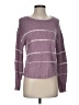 CAbi 100% Cotton Stripes Purple Pullover Sweater Size S - photo 1