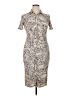 River Island Animal Print Tan Cocktail Dress Size 14 - photo 1