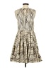 Mustard Seed 100% Polyester Graphic Gray Cocktail Dress Size S - photo 2